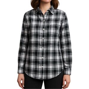 Lauren Ralph Lauren Women's Plaid Roll-Tab Sleeve Shirt Size 2XL Multicolor